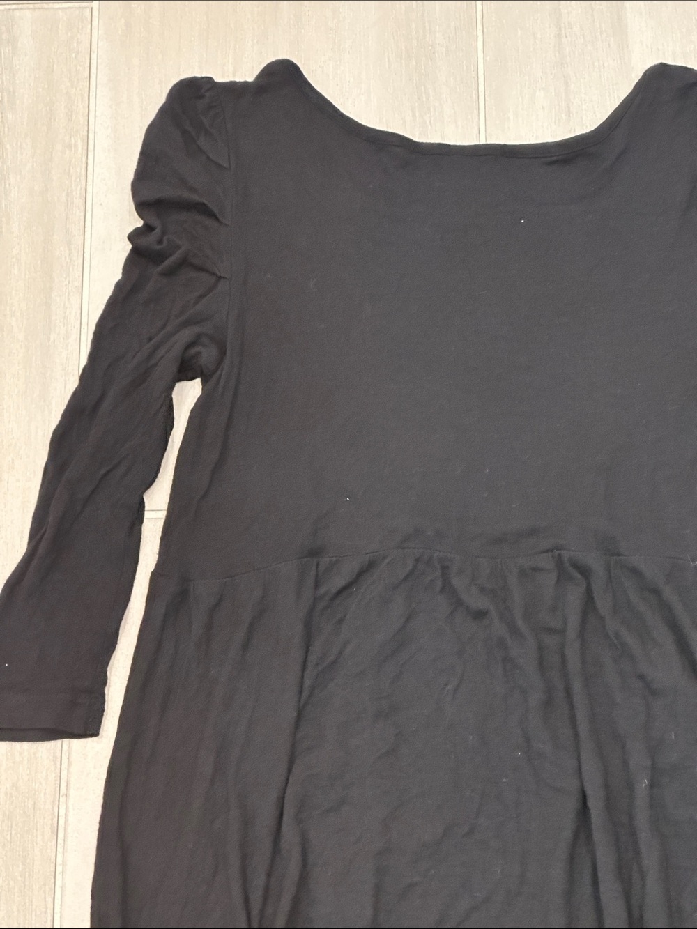 Free People XS Black 3/4 Sleeve Tunic with Button-Front Detail - Picture 10 of 12